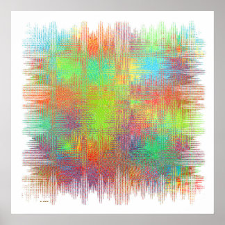 Póster Poster square abstract