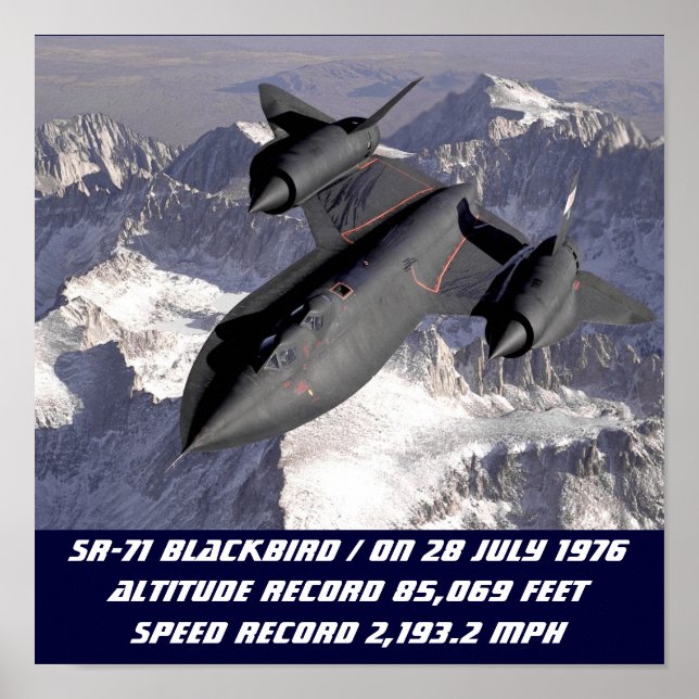 Póster POSTER SR-71 Blackbird (Frente)