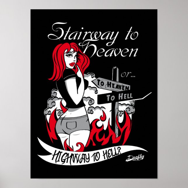 Póster poster staIrway al infierno fondo (Frente)