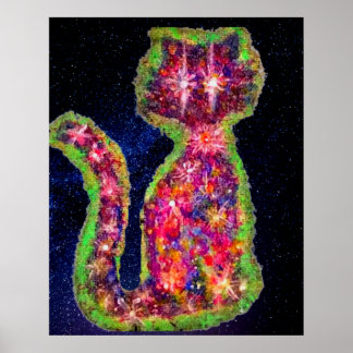 Póster Poster Star Cat