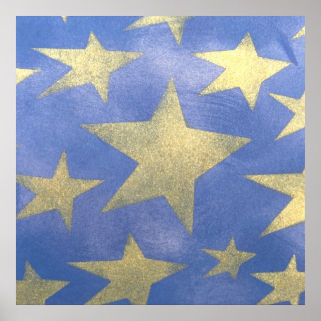Póster Poster Starry Blue y Gold (Frente)