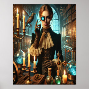 Póster Poster Steampunk 45, Alquimista Sombra