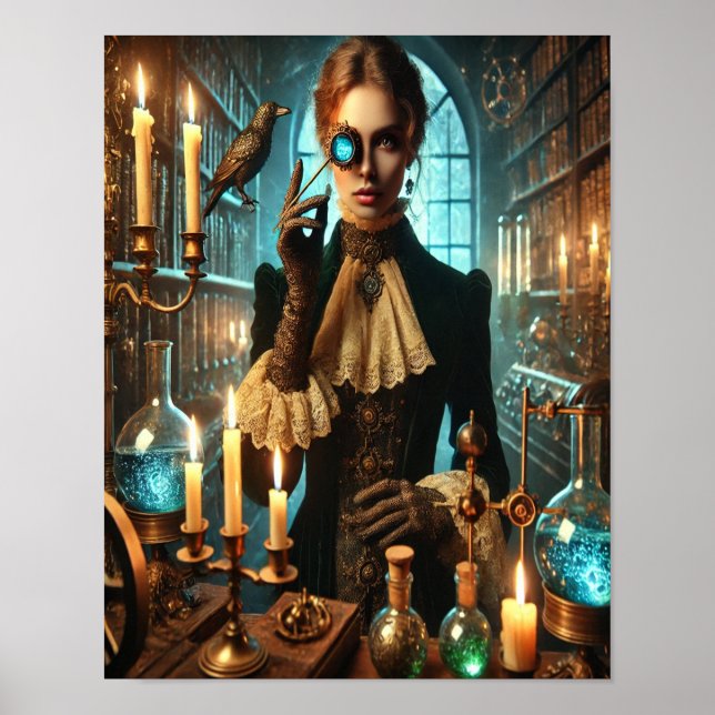 Póster Poster Steampunk 45, Alquimista Sombra (Frente)