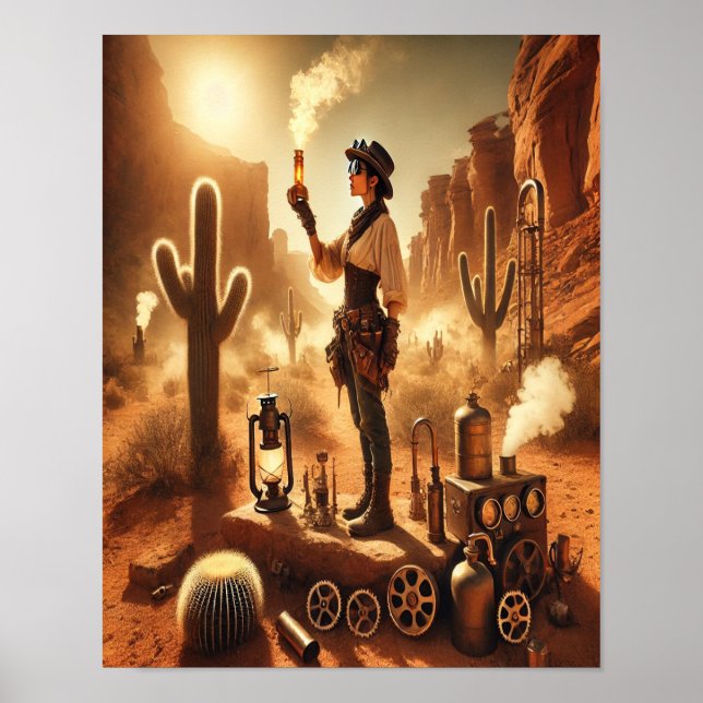 Póster Poster Steampunk 60 Alquimista del desierto (Frente)