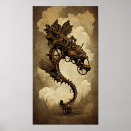 Póster Poster Steampunk Dragon