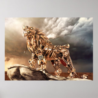 Póster Poster SteamPunk GOLD LEON