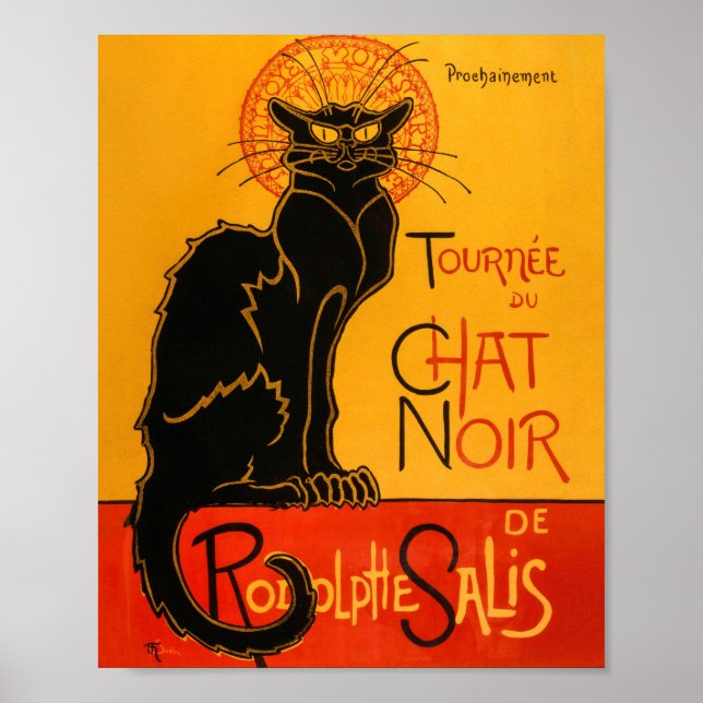 Póster Poster Steinlen Halloween de Black Cat Vintage (Frente)