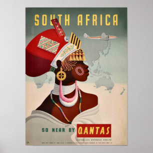 Póster Poster - Sudáfrica Por Qantas