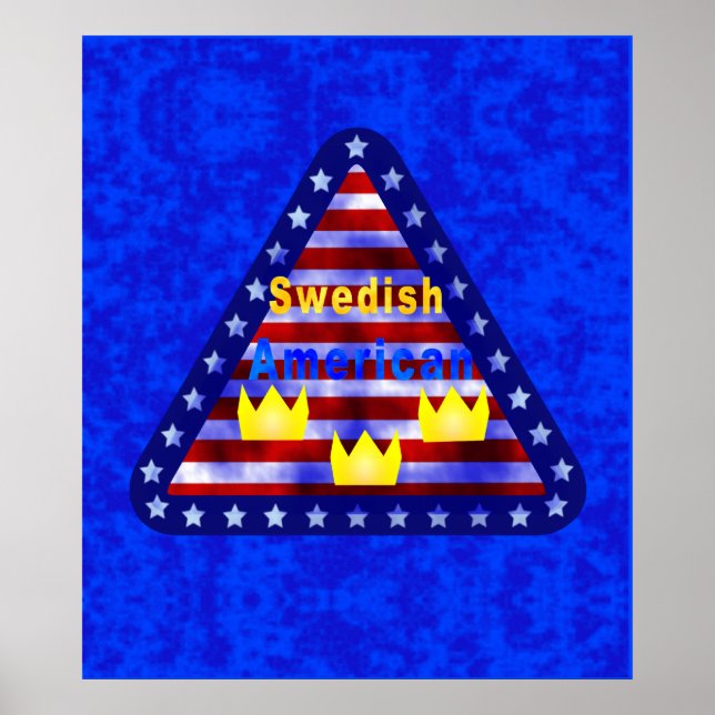 Póster Poster sueco-estadounidense (Frente)