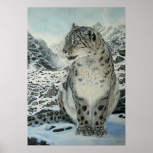 Póster Poster Summit King Snow Leopard tamaño hasta grand