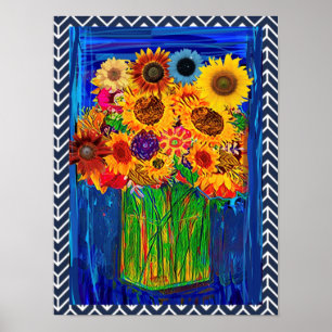 PÓSTER POSTER-SUNFLOWERS
