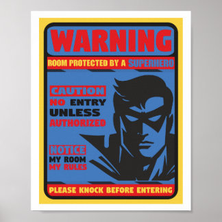 Póster Poster superhéroe