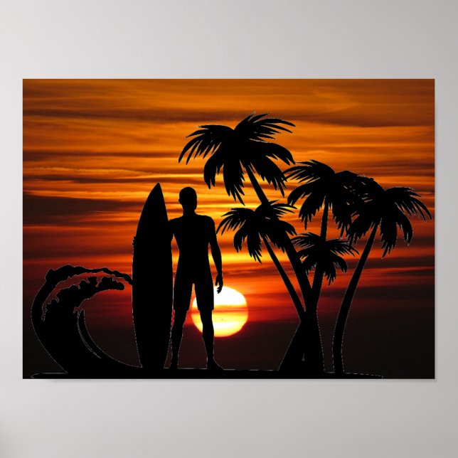 Póster Poster surfista (Frente)