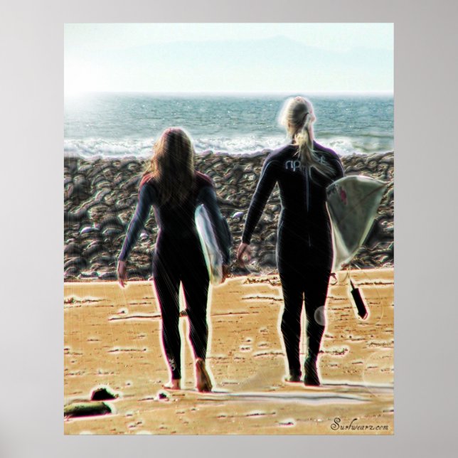 Póster Poster Surreal de Safari de Surfing 1 (Frente)