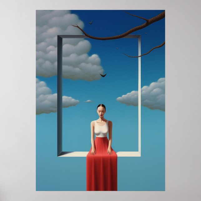 Póster Poster Surreal Dreamscape de Rafal Olbinski - Abst (Frente)
