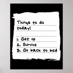 Póster Poster Survive Today