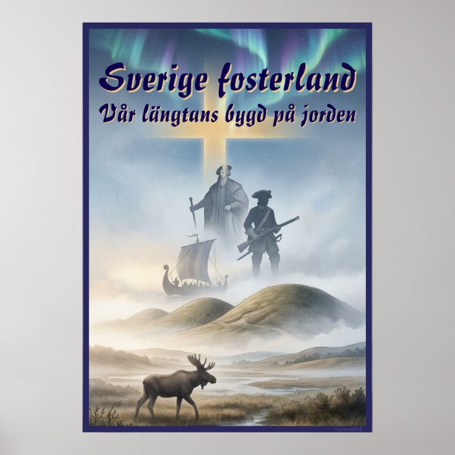 Póster Poster — Sverige fosterland (Frente)