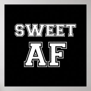 PÓSTER POSTER SWEET AF