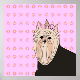 Póster Poster Sweet Yorkie Print