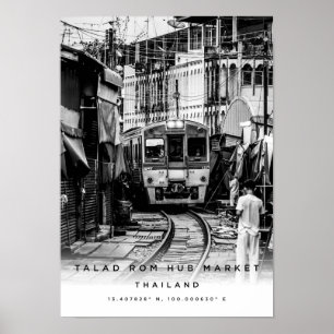 Póster Poster tailandés del mercado de concentradores A3