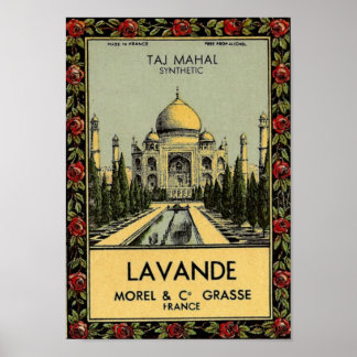 Póster Poster Taj Mahal Lavande
