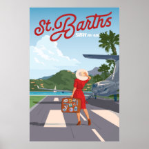 Poster Tarmac de St Barths