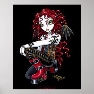 Póster Poster tatuado rojo del Faerie de Terri