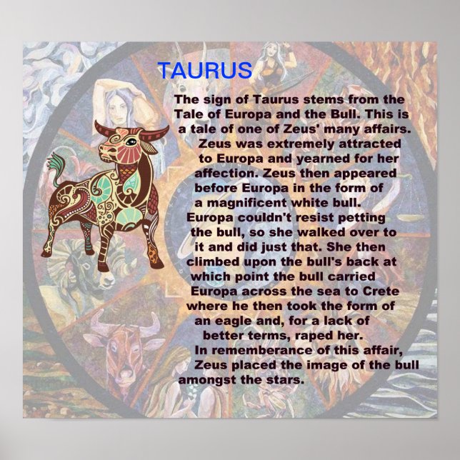 Póster Poster Taurus de origen (Frente)