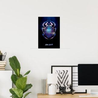 Póster Poster teatral Blue Beetle Scarab