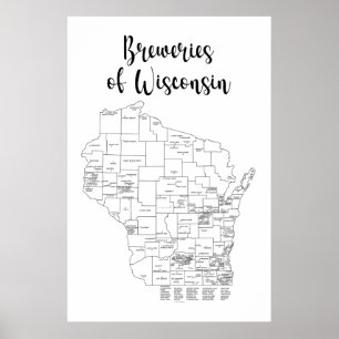 Póster Poster Temático De La Cervecería De Wisconsin