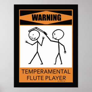 Póster Poster temperamental amonestador del jugador de
