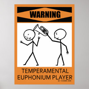 Póster Poster temperamental amonestador del jugador del