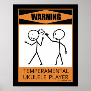 Póster Poster temperamental amonestador del jugador del