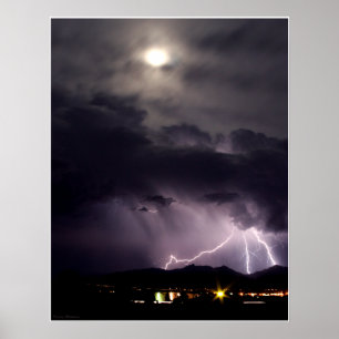Póster Poster tempestuoso de la noche 2