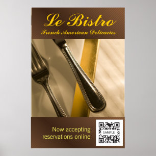 Póster Poster Template Le Bistro