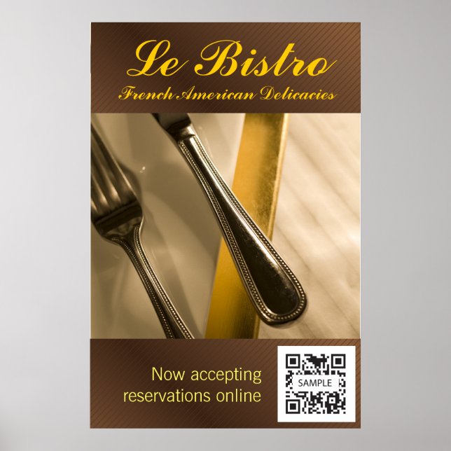 Póster Poster Template Le Bistro (Frente)