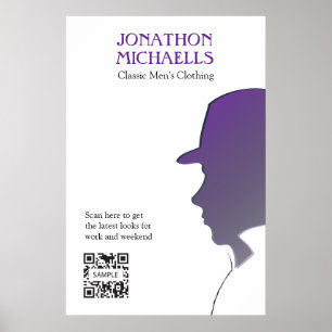 Póster Poster Template Men's Clothing