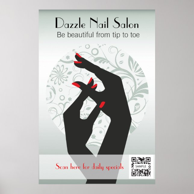 Póster Poster Template Nail Salon (Frente)