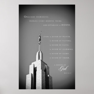 Póster Poster - Templo Draper Utah LDS 2
