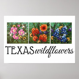 Póster poster "Texas Wildflowers" 16,5" x 11"