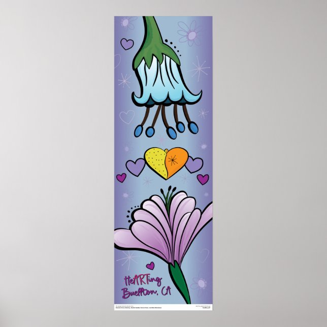 Póster Poster - The ARTing Flowers - Buellton.Art (Frente)