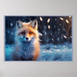 Póster Poster The Fox of the Mysterious Forest