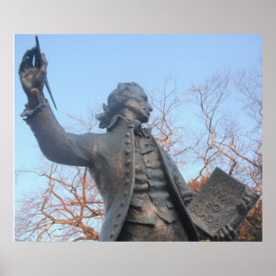 Póster Poster Thomas Paine Holding RIghts Of Man Book