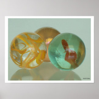 Póster Poster - Three Marbles