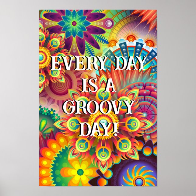 Póster Poster - Todos los días es retro de Groovy Setenti (Frente)