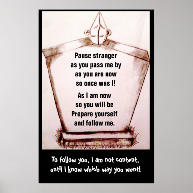 Póster Poster TOMBSTONE HUMOR (Frente)