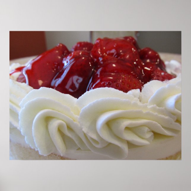 Póster Poster—Torta de fresa (Frente)