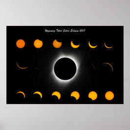 Póster Poster total de eclipse solar 2017
