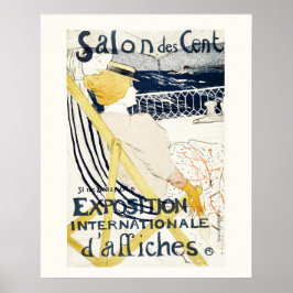 PÓSTER POSTER : TOULOUSE LAUTREC : SALON DES CENT :1896