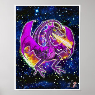 Póster Poster Tourmaline Cosmic Dragon